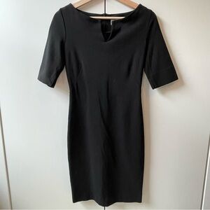 M.M.LaFleur Narie Dress Classic Ponte Black Size 2 Short Sleeve Knee Length
